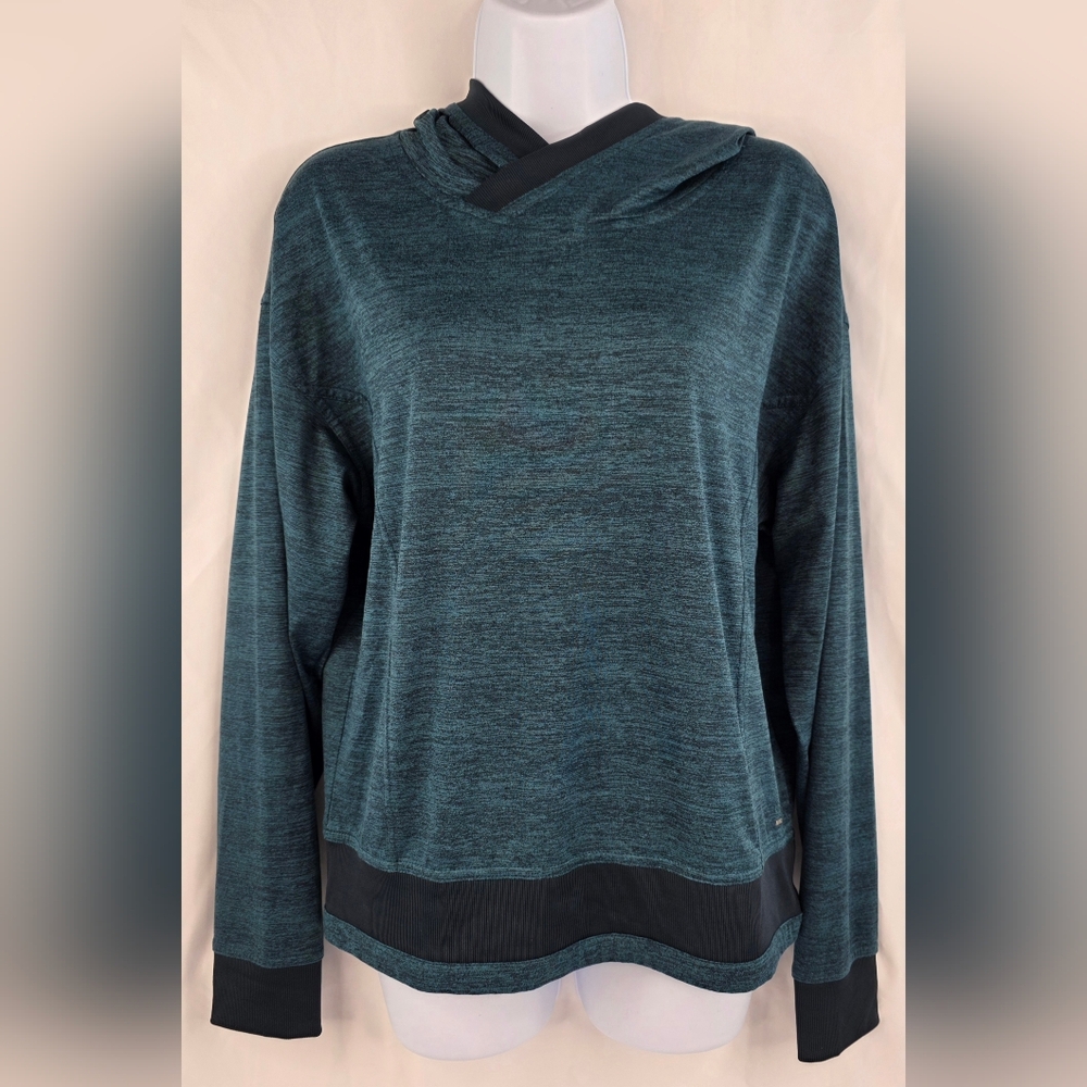 Mondetta Women's Performance Luxury Pullover Hoodie Teal Size Small V-1006